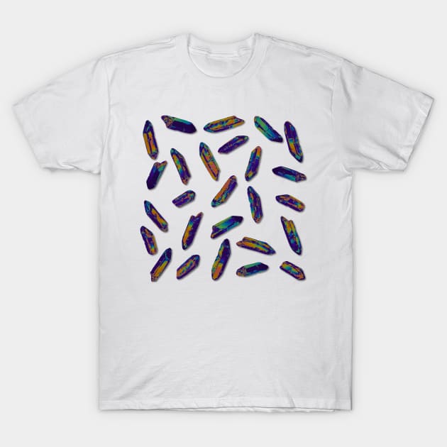 Dark iridescent crystals T-Shirt by dinaaaaaah